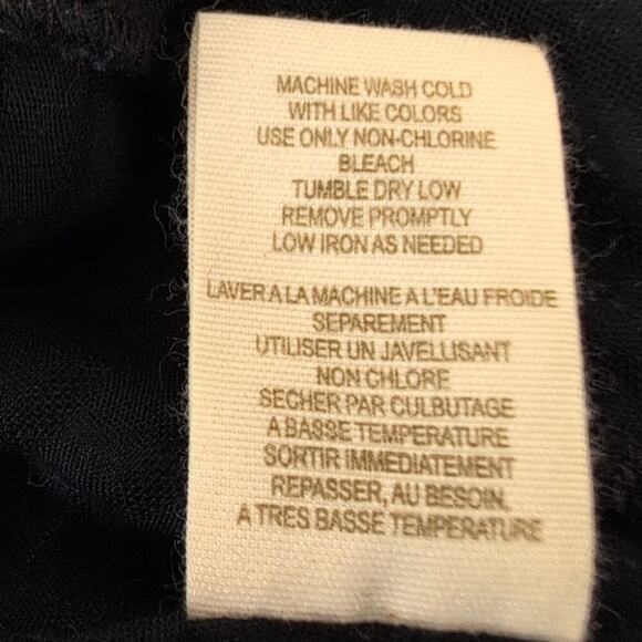 Free People black embroidered cotton tunic top/mini dress, size 10 - Picture 6 of 7